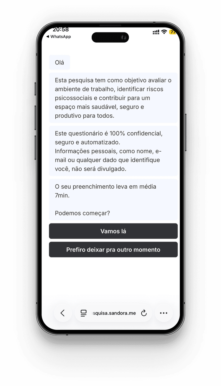 Psychosocial risk assessment